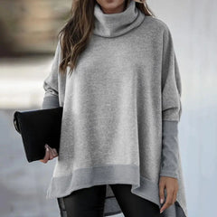 All Match  Simple Long Batwing Sleeve Autumn Top Skin-friendly Women Shirt Pullover   for School