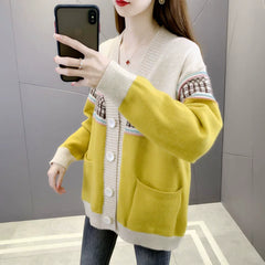 Coat Women's Early Autumn New Knitted Cardigan Long-Sleeved Sweater