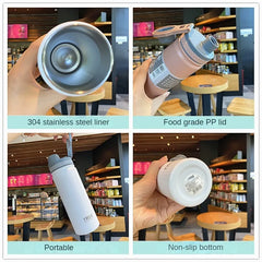 530/750ML Thermos Bottle Stainless Steel Vacuum Flask Insulated Water Bottle Travel Cup For children Coffee Mug Termica