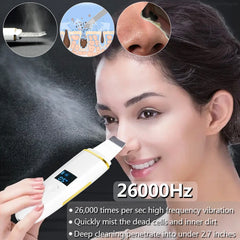 Ultrasonic Skin Scrubber Remover Blackhead Ultrasonic Peeling Facial Scrubber Shovel Deep Cleaning Face Lifting Remove Pore Acne