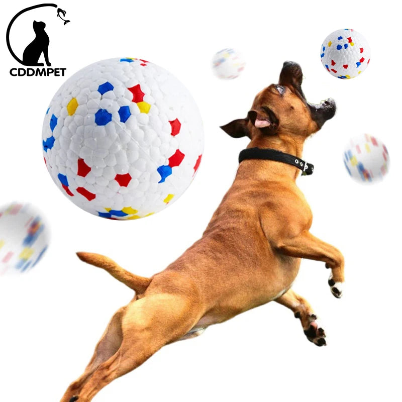 Bite Resistant Solid Dog Ball Toys for Small Large Dogs High Elasticity E-TPU Pet Chew Ball Toy Non Squeak Interactive Puppy Toy