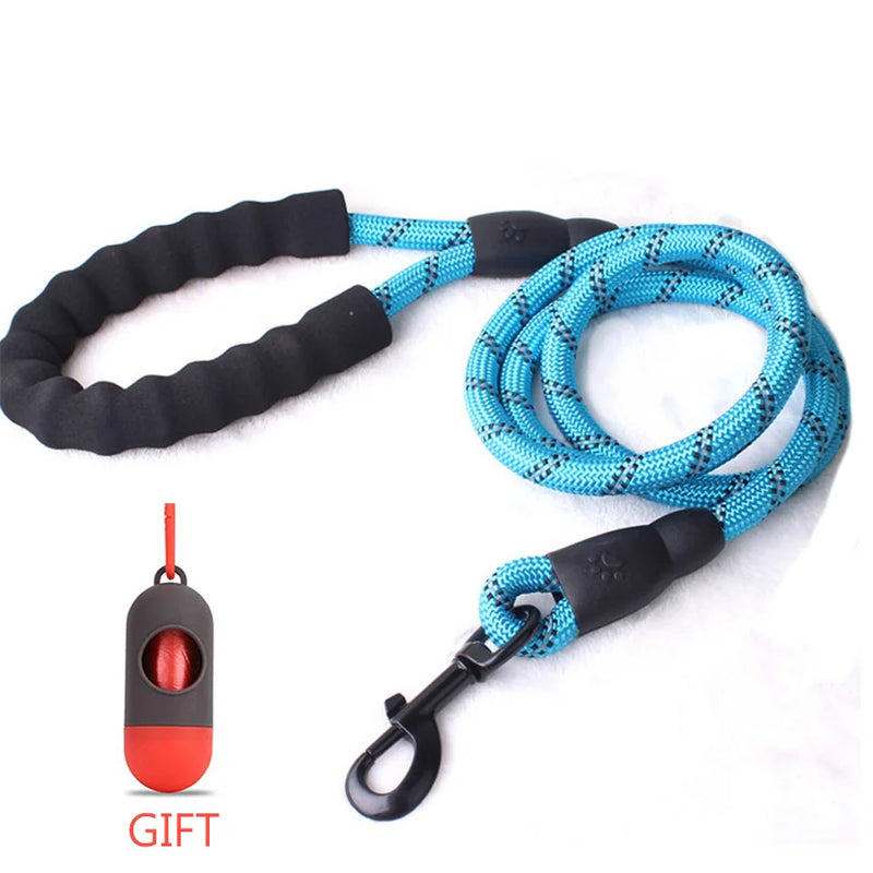 Strong Dog Leashes Reflective Durable Dog Leads Rope with Soft Padded handle Dog Walking Training Leash 0.5M 1.5M