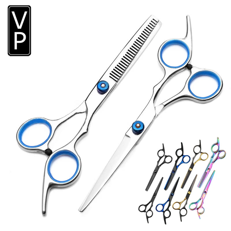 Hairdressing Scissors 6 Inch Hair Scissors Professional Hairdressing Scissors Cutting Thinning Scissors Barber Shear Accessories