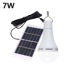 7W Solar Light Waterproof USB Charged Hanging Emergency Sunlight Powered Lamp Outdoor Indoor House Solar Bulb Light Solar Panels